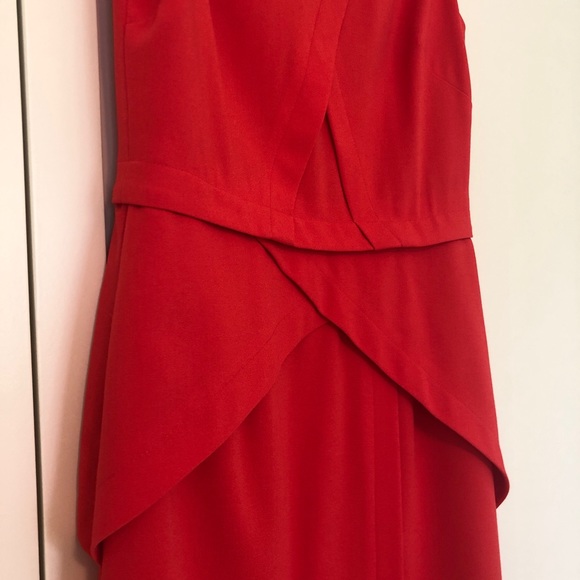 BCBG Maxazria Poppy Red Ida Peplum Dress - Picture 3 of 7